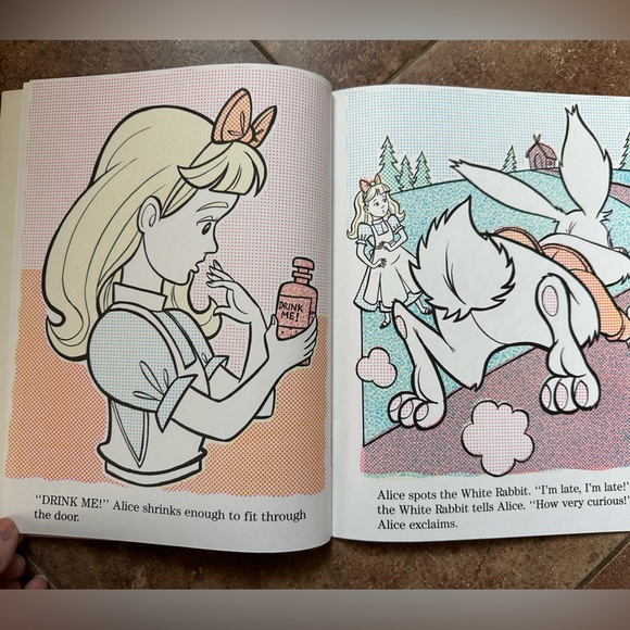 Vintage 1994 Alice in Wonderland Paint with water & dot to dot new unused - Picture 7 of 11